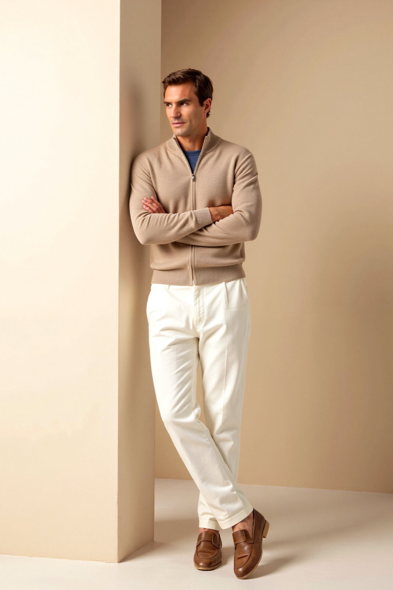 Philip | Elegant slim-fit cardigan til mænd
