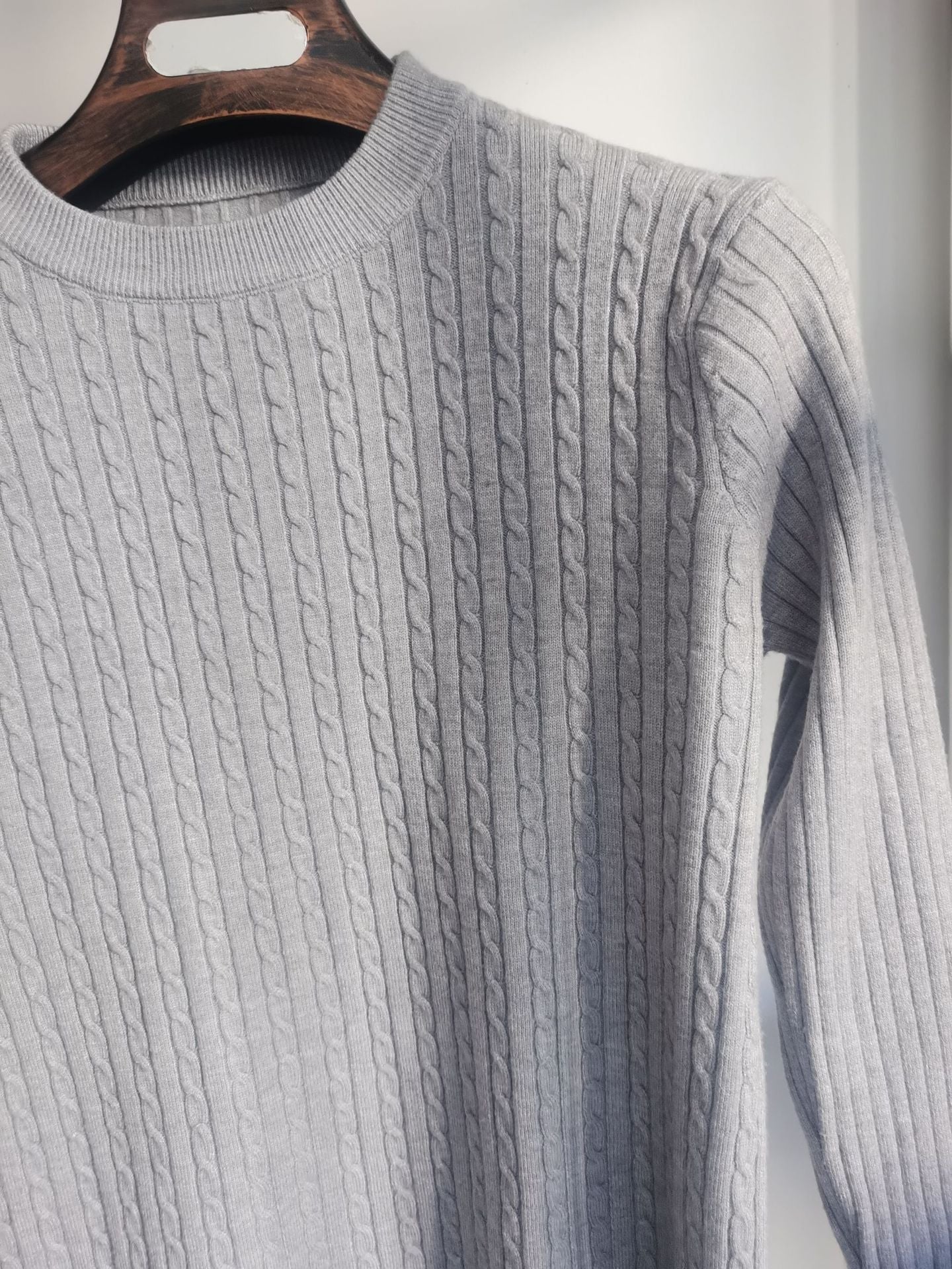 Emil | Slim fit sweater med rund hals til mænd