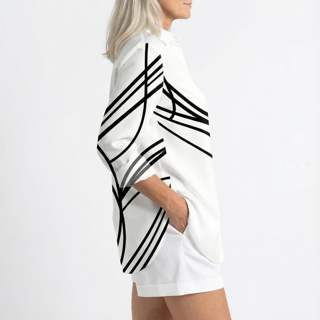 Long sleeves | Vintage casual blouse